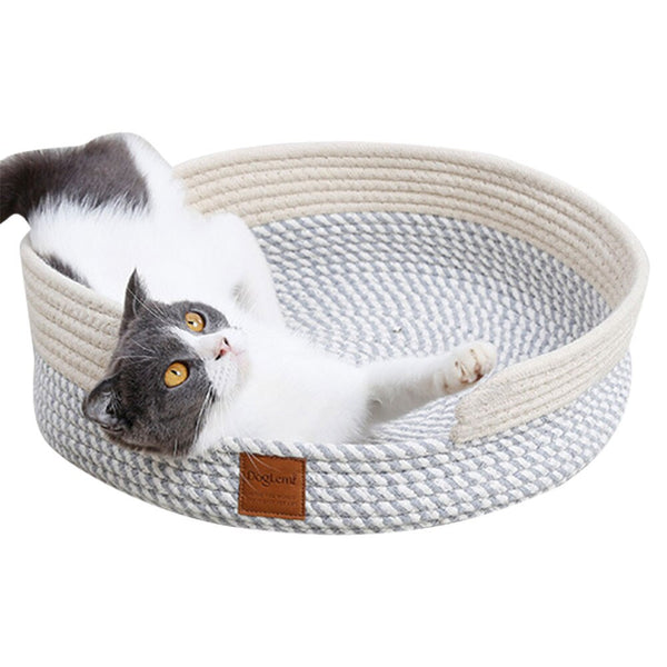 Cat Bed Basket Nest Round