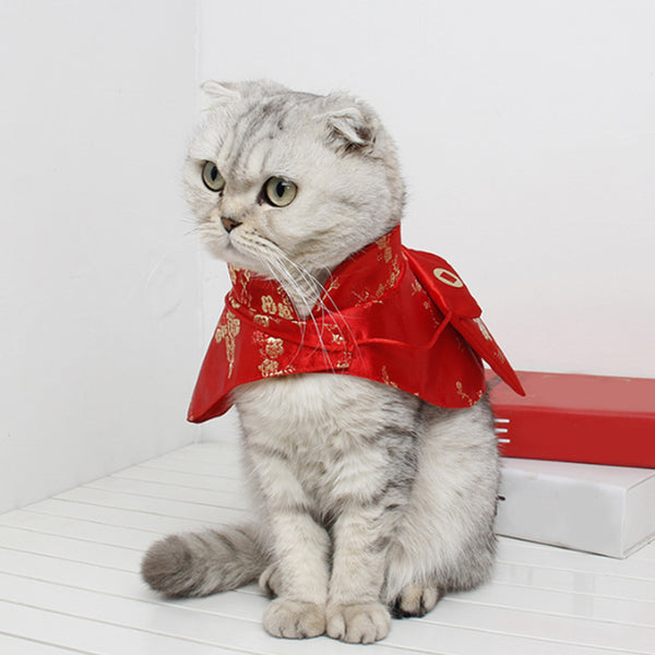 Pet Cat New Year Cloak Clothes
