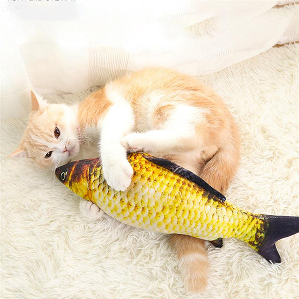 3D Fish Plush Cat Pet Toy