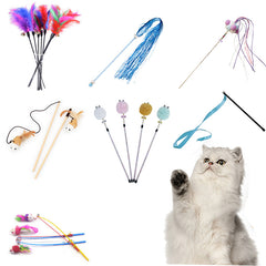 10 Style Cat Toys Plastic Kitten