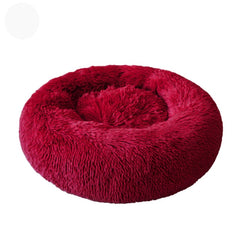 6 Sizes Round Plush Cat Bed